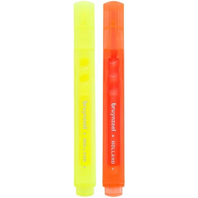 Afbeelding van Bruynzeel, Highlighter + Bronzer, Markeerstift set geel en roze