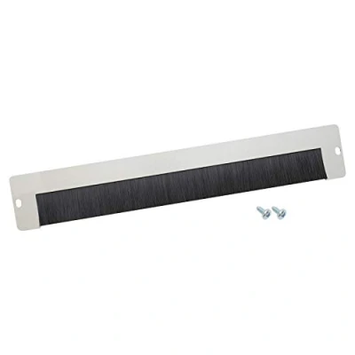 Afbeelding van HMF 66429 07 kabeldoorvoer met borstel voor 19 inch serverkast buiten lichtgrijs