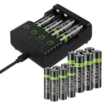 Afbeelding van Venom Power Charge Oplaadstation met 8 AA batterijen 2100 mAh en AAA 800