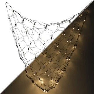 Afbeelding van Kerstverlichting LED durawise lichtnet div lichtstanden Ø 80cm 128 lampjes