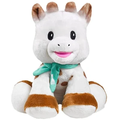 Afbeelding van Sophie de giraf Midi Knuffel Knuffeldier Machinewasbaar Verzwaarde poten Vanaf 0 maanden 20x11x23 cm Microvelours