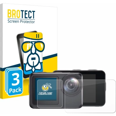 Afbeelding van BROTECT Screenprotector voor Akaso Brave 7 LE Folie Beschermfolie Beschermglas transparant (3 Stuks)