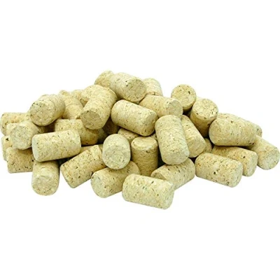 Afbeelding van Browin 650210 Set van 100 natuurlijke geperste kurken in rolvorm, 2,4 x 3,8 cm, hout