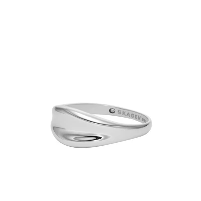 Afbeelding van Skagen dames Anja Pebbles ring SKJ1850040 in de kleur Zilver, maat: Maat 56 17,5 mm