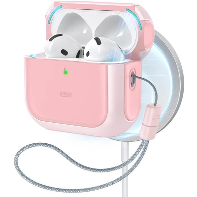 Afbeelding van ESR Halolock Orbit Hybrid Hoes Geschikt Voor AirPods 4 (AirPods 4e Generatie) (2024) Magsafe Roze