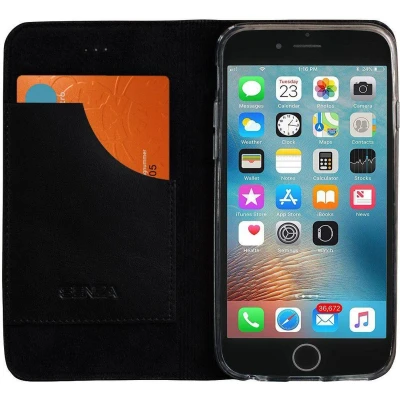 Afbeelding van Senza Authentic Leather Booklet Apple iPhone 6/6S Pure Black