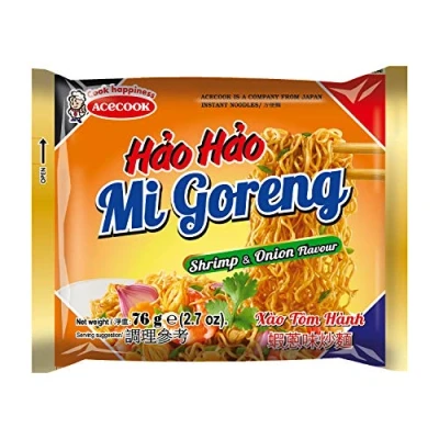 Afbeelding van Acecook HH Garnaal en Ui Ogenblik Noedle 30 Pakjes van 76 g
