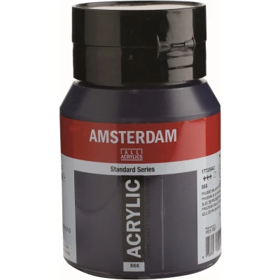 Afbeelding van Amsterdam Standard Series Acrylverf Pot 500 ml Pruisischblauw (Phtalo) 566