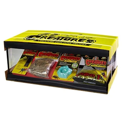 Afbeelding van Zoo Med Creatures Den Low Profile Starter Kit Terrarium Voor Vogelspinnen, Schorpioenen en Insecten 52x27x20,3cm