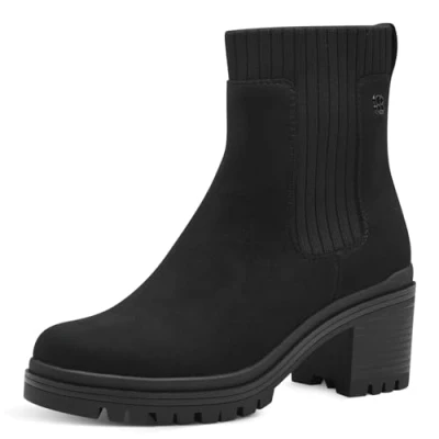 Afbeelding van s.Oliver Chelsea 5 25430 43 damesschoenen dameslaarzen, zwart.