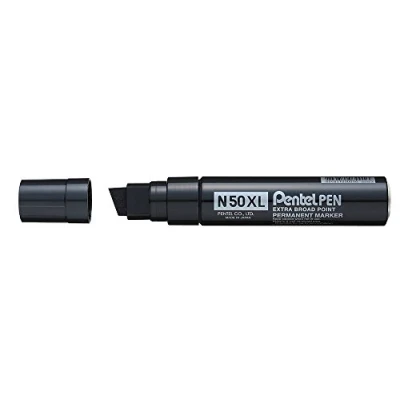 Afbeelding van Pentel Permanent Marker Pen N50, Brede Punt, Zwart
