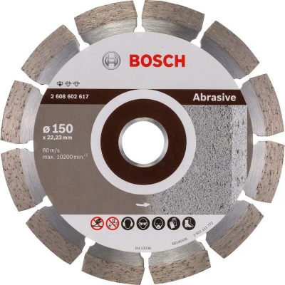 Image de BOSCH 2608602617 Disque de coupe diamanté Standard pour abrasif 150 x 22,23 2 10 mm
