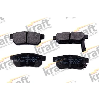 Afbeelding van KRAFT 6018030 Remblokkenset Achteras Incl. slijtage waarschuwingscontact HONDA: CRX 3, CIVIC 6 Stufenheck