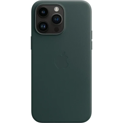 Afbeelding van Apple Magsafe Leren Back Cover Groen iPhone 14 Pro Max