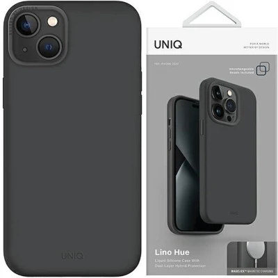 Afbeelding van Uniq Lino Hue hoesje voor iPhone 14 Plus Magclick Charging grijs