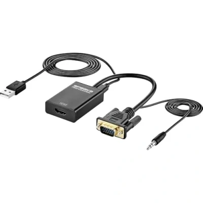 Afbeelding van SpeaKa Professional AV Converter SP 12111624 [VGA, Jackplug HDMI] 1920 x 1080 Pixel