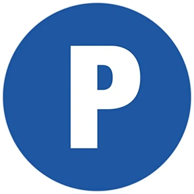 Afbeelding van Exacompta Ref. 67105E 1 rond paneel PARKING privé Gemaakt van polypro behandeld antislip en UV bestendig Paneeldiameter: 30 cm Kleur: blauw