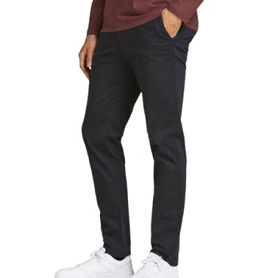 Image de Pantalon Jack and jones Marco 34 black pant Noir Taille : 31