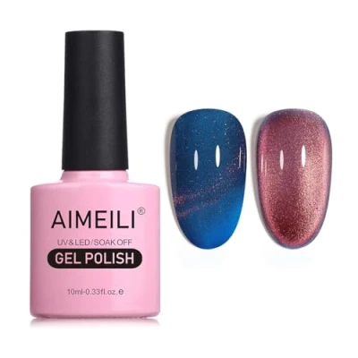 Afbeelding van AIMEILI 10 ml nagellak, magnetisch, gel, Cat&#039;s Eye UV, LED, manicure, pedicure, eenvoudig aan te brengen, 761