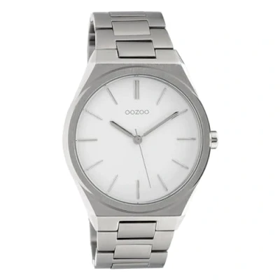 Afbeelding van OOZOO Timepieces zilverkleurige horloge met roestvrijstalen armband C10335