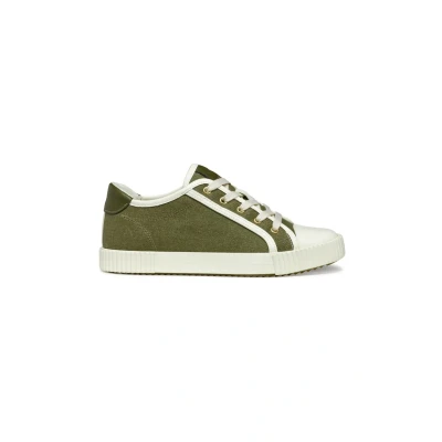 Afbeelding van Geox Blomiee Sneakers laag, Dames, Maat: 39, Sage optic white Textiel/ synthetisch