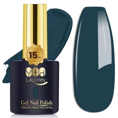 Afbeelding van YTD Likomey Gelnagellak, Semi permanent, Zeeblauw, 15 ml, Soak off, Uv, Led, Gellak, Manicure,