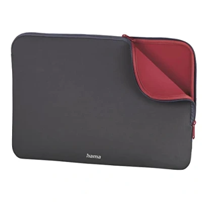 Afbeelding van Hama Neoprene notebooktas 29,5 cm (11.6&quot;) Opbergmap/sleeve Grijs, Rood