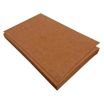 Afbeelding van Jtnohx 11 vellen hard vilt, 17,78 x 28,7 cm, voor knutselen, vierkant vilt om te naaien, bruin