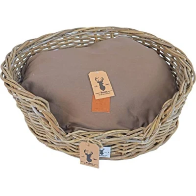 Afbeelding van Boony Est 1941 ligkussen ovaal basic brown 60 cm Gebr. de Boon