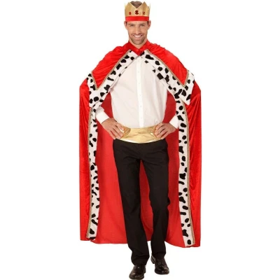 Afbeelding van Widmann Koning Prins &amp; Adel Kostuum Midas Man Rood XL Carnavalskleding Verkleedkleding