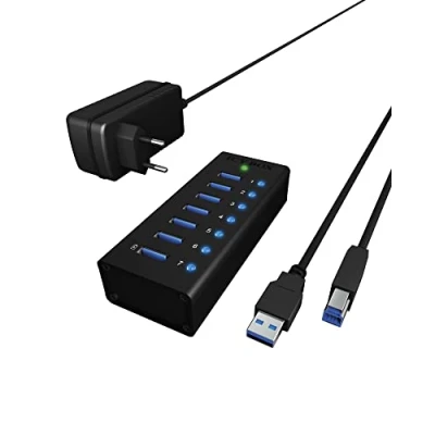 Image de RaidSonic ICY BOX IB AC618 concentrateur (hub) 7 ports Ordinateur de bureau