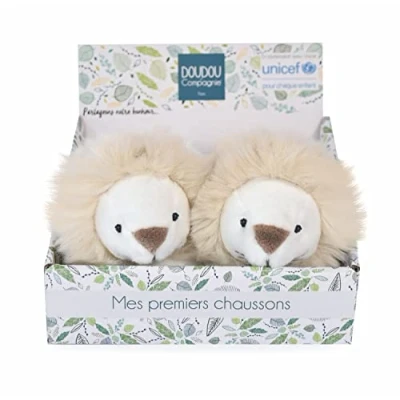 Afbeelding van Doudou et Compagnie Unicef pantoffels leeuw DC3999