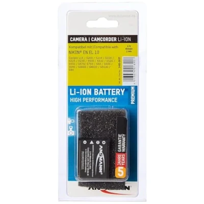 Afbeelding van ANSMANN A Nik en EL 10 Krachtige batterij voor Nikon digitale camera met een capaciteit van 650 mAh 3,7 V