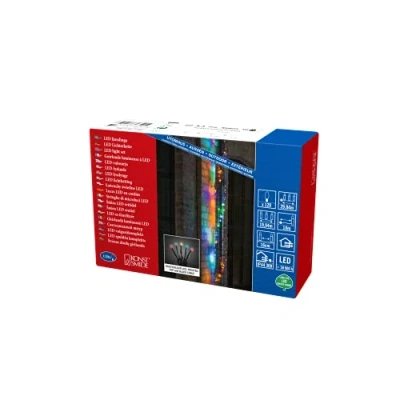 Afbeelding van Konstsmide 3812 500 Micro lichtketting Buiten werkt op het lichtnet Aantal lampen 120 LED RGB Verlichte lengte: 19.04 m Frosted