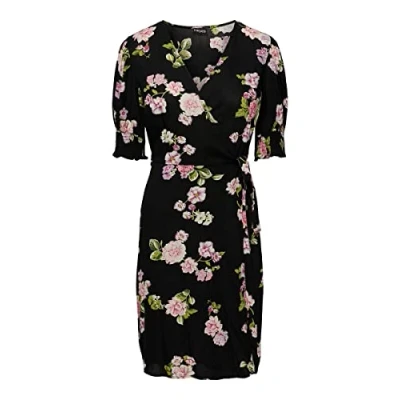 Afbeelding van Pieces Pctala WRAP Dress Jurk, Dames, Maat: XS, Black