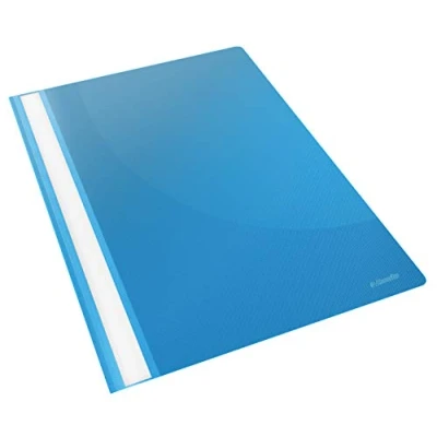 Afbeelding van Esselte 28322 VIVIDA 25 stuks lamellenmappen, A4, kunststof, capaciteit 160 vellen, lichtblauw