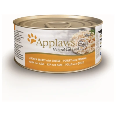 Afbeelding van Applaws Cat Blik Chicken Breast &amp; Cheese Kattenvoer 70 g