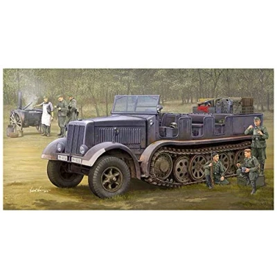 Afbeelding van 1:35 Trumpeter 09538 Sd.Kfz.8 (DB9)Half Track Artillery Tractor Plastic Modelbouwpakket