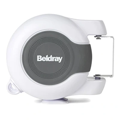 Afbeelding van Beldray Waslijn Uittrekbaar 26 Meter Dubbele lijn (2 x 13 Meter) Wasdraad Roldrooglijn Automatische Wand Drooglijn Waslijndraad Box