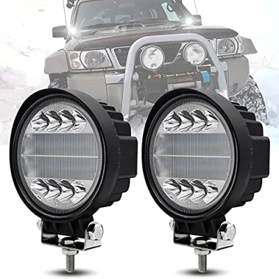 Afbeelding van 72 W werklamp, 7200 lm, led 4,5 inch, schijnwerper, offroad, geschikt voor vrachtwagenboottractor, SUV, ATV, 4 x 2 stuks
