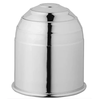 Afbeelding van Koppelkap voor aanhanger, 50 mm, rubber/kunststof, beschermkap trekhaak, auto, vrachtwagen, camper (verchroomde dop)