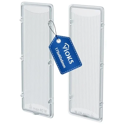 Afbeelding van VIOKS Set van 2 lampkappen 175 x 60 mm vervanging voor Bosch 00264984 Siemens Neff Constructa afzuigkap