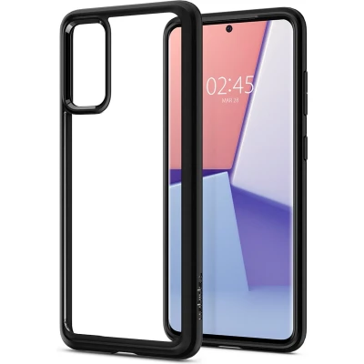 Afbeelding van Samsung Galaxy S20 Hoesje Spigen Tough Armor Serie Hard Kunststof Backcover Zwart Geschikt Voor