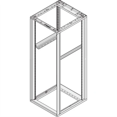 Afbeelding van Schroff 27230102 19 inch Rails voor patchkast