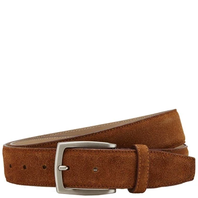 Afbeelding van Castelijn &amp; Beerens Suede Herenriem cognac