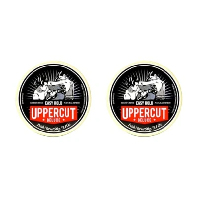 Afbeelding van Uppercut Deluxe Easy Hold Hair Putty For Men, Light Hold, Natural Finish Water Based Pomade Men Washes Out 2 x 90 g