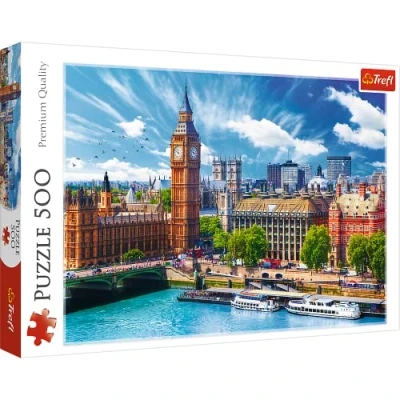 Afbeelding van Trefl Zonnige dag in Londen puzzel 500 stukjes