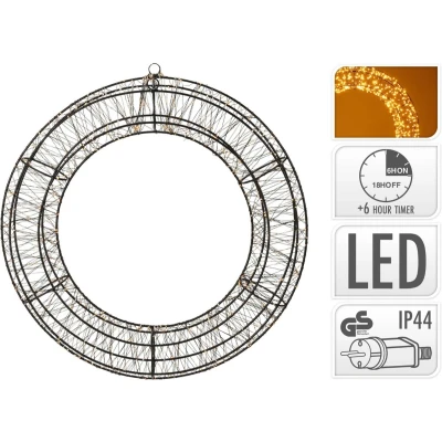 Afbeelding van Kerstkrans PerfectLED Ø 50 cm (1440 LEDs, Binnen/Buiten)