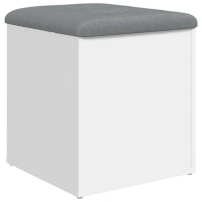 Image de vidaXL Banc de rangement blanc 42x42x45 cm bois d&#039;ingénierie835033