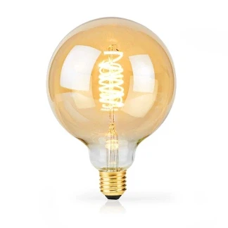 Afbeelding van LED lamp E27 Globe Nedis (3.8W, 250lm, 2100K, Dimbaar)